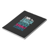 Funny Swimming Gift a Swimmer Notitieblok (Linkerzijde)