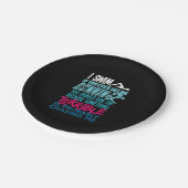 Funny Swimming Gift a Swimmer Papieren Bordje (Gekanteld)