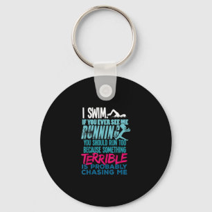 Funny Swimming Gift a Swimmer Sleutelhanger