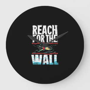 Funny Swimming Gift a Swimming Athlete Design Grote Klok