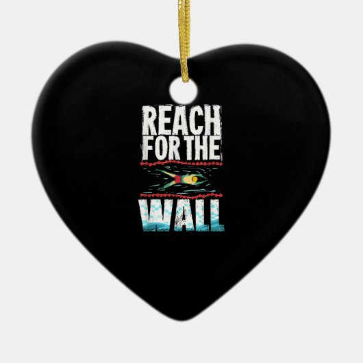 Funny Swimming Gift a Swimming Athlete Design Keramisch Ornament (Voorkant)