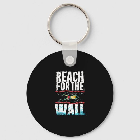 Funny Swimming Gift a Swimming Athlete Design Sleutelhanger (Voorkant)