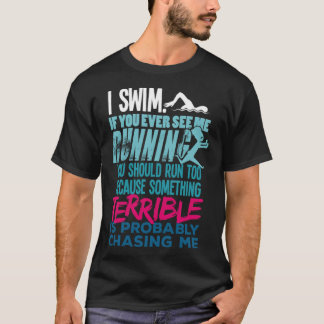 Funny Swimming Gift for a Swimmer grapje T-shirt
