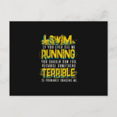 Funny Swimming Gift for Swimmer Aankondigingskaart (Voorkant)