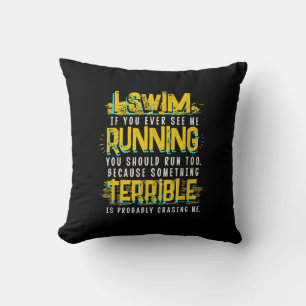 Funny Swimming Gift for Swimmer Kussen