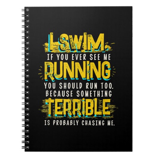 Funny Swimming Gift for Swimmer Notitieboek (Voorkant)