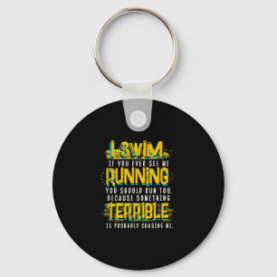 Funny Swimming Gift for Swimmer Sleutelhanger