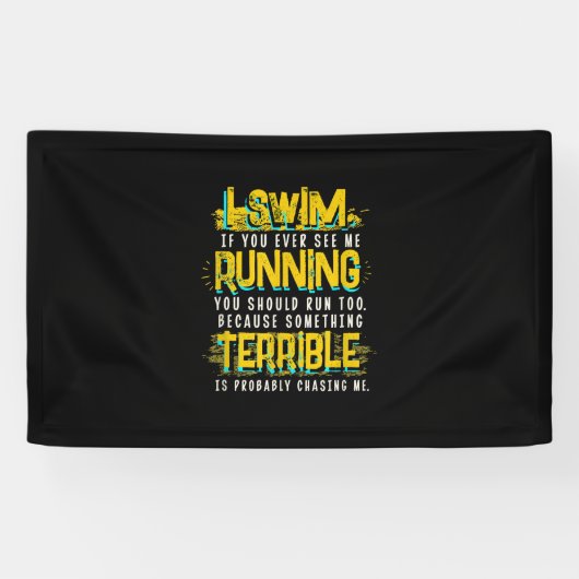 Funny Swimming Gift for Swimmer Spandoek (Horizontaal)