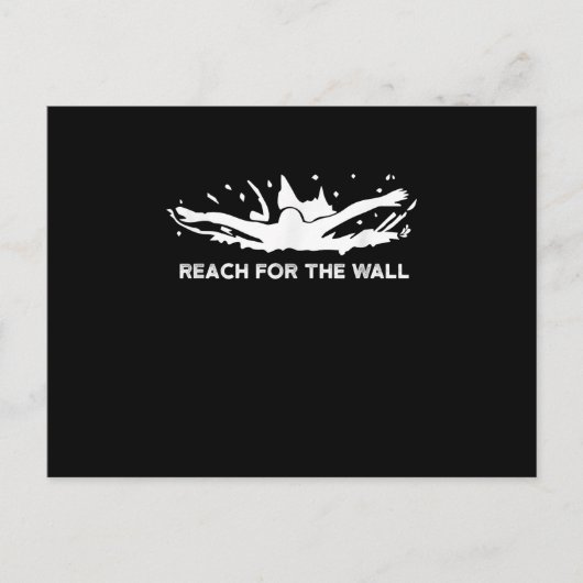 Funny Swimming Gift Swimmer Sport Swim Team Aankondigingskaart (Voorkant)