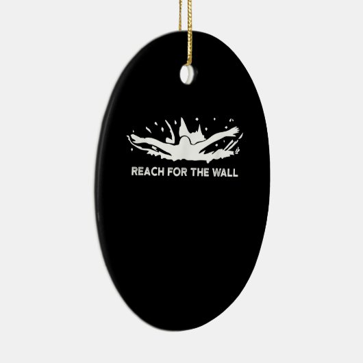 Funny Swimming Gift Swimmer Sport Swim Team Keramisch Ornament (Rechts)