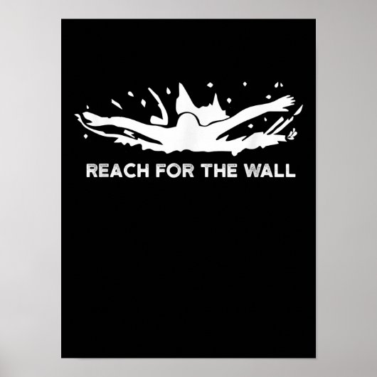 Funny Swimming Gift Swimmer Sport Swim Team Poster (Voorkant)