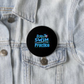 Funny Swimming Gift Swimming Design Ronde Button 7,6 Cm (In situ)