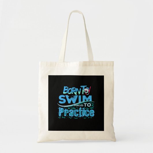 Funny Swimming Gift Swimming Design Tote Bag (Voorkant)