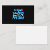 Funny Swimming Gift Swimming Design Visitekaartje (Voorkant / Achterkant)