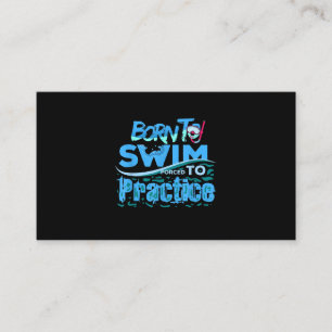 Funny Swimming Gift Swimming Design Visitekaartje