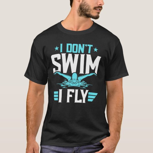 Funny Swimming Graphic for Women and Mannen Swimme T-shirt (Voorkant)