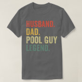 Funny Swimming Husband Pap Pool Guy Legend T-shirt (Design voorkant)