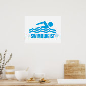 Funny Swimming Poster (Keuken)