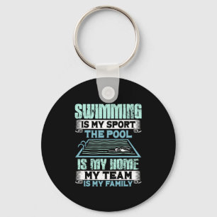Funny Swimming Quote Sleutelhanger