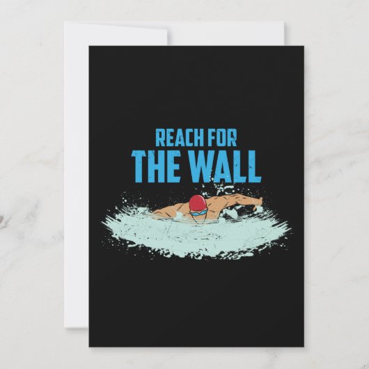 Funny Swimming Quote Swimmer Gift Kaart (Voorkant)