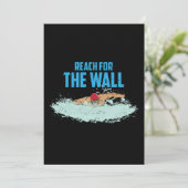 Funny Swimming Quote Swimmer Gift Kaart (Staand voorkant)