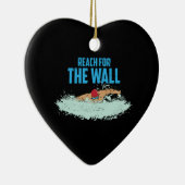 Funny Swimming Quote Swimmer Gift Keramisch Ornament (Rechts)