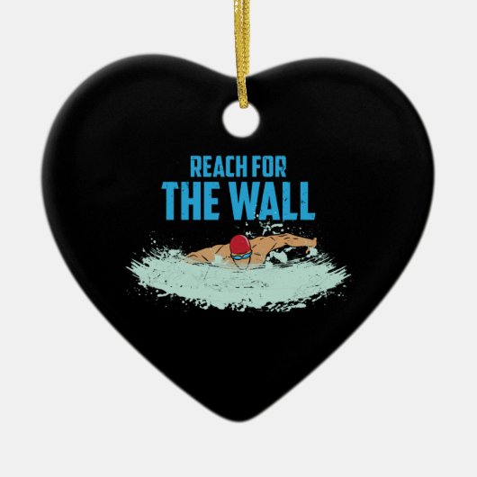 Funny Swimming Quote Swimmer Gift Keramisch Ornament (Voorkant)