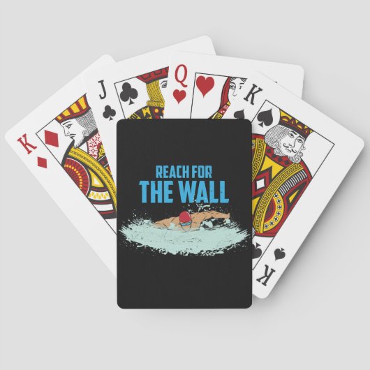 Funny Swimming Quote Swimmer Gift Pokerkaarten (Achterkant)