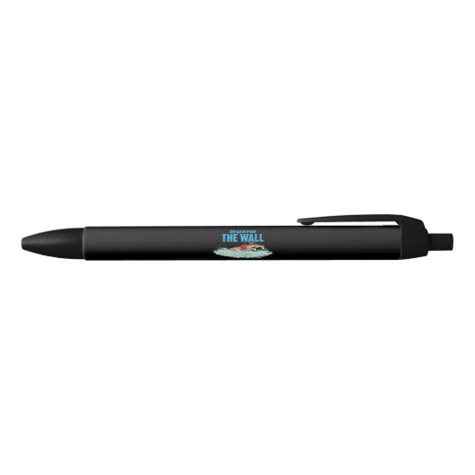 Funny Swimming Quote Zwarte Inkt Pen (Bovenkant)