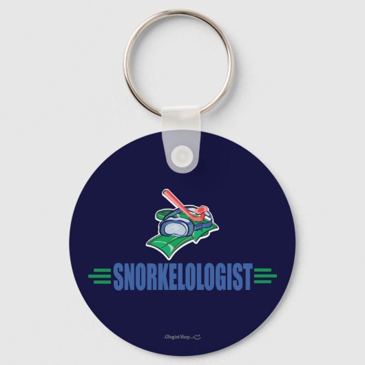 Funny Swimming, Snorkel Sleutelhanger (Voorkant)