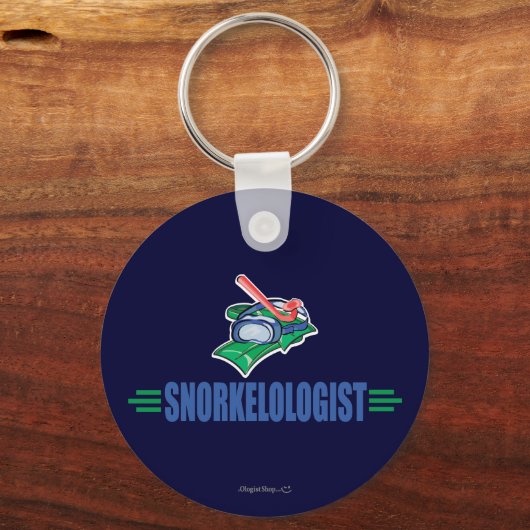 Funny Swimming, Snorkel Sleutelhanger (Voorkant)