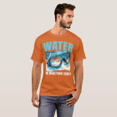 Funny Swimming Swimmer Sports Practice Swim retro T-shirt (Voorkant volledig)