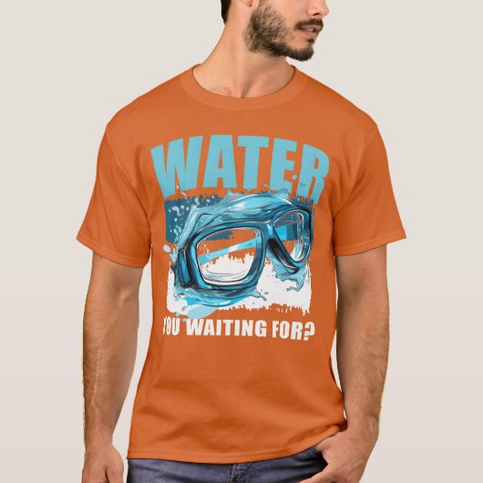 Funny Swimming Swimmer Sports Practice Swim retro T-shirt (Voorkant)