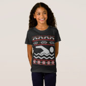 Funny Swimming Ugly KerstSweater T-shirt (Voorkant volledig)