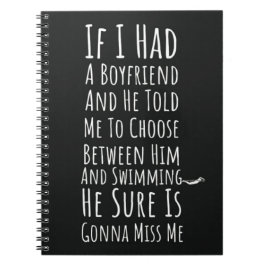 Funny Swimming Women Gifts Swimmer For Her Girls Notitieboek