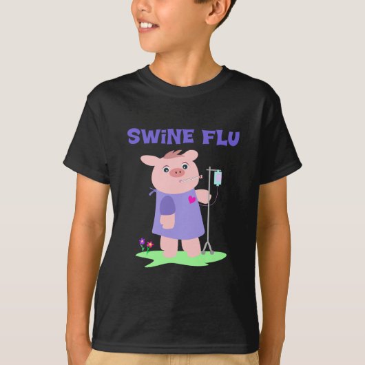 Funny Swine Flu T-shirt (Voorkant)
