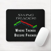Funny Swing Trader Trading Stock Market Muismat (Met muis)