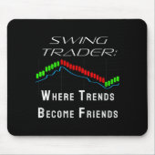 Funny Swing Trader Trading Stock Market Muismat (Voorkant)