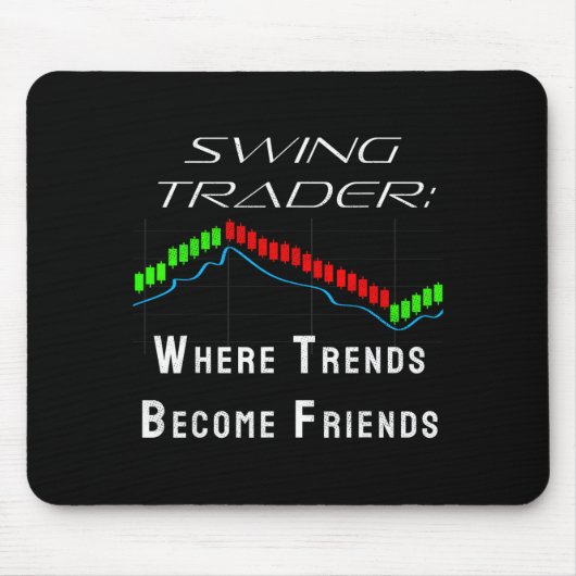 Funny Swing Trader Trading Stock Market Muismat (Voorkant)