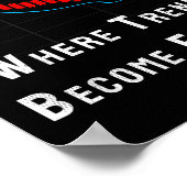 Funny Swing Trader Trading Stock Market Poster (Hoek)