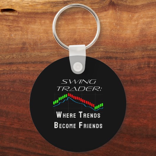 Funny Swing Trader Trading Stock Market  Sleutelhanger (Voorkant)