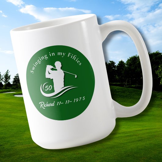 Funny Swinging In My Fifties Modern Golf Player Koffiemok