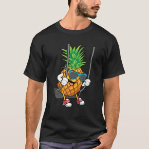 Funny Swinging Pineapple Lover Gift Cute Swinger T-shirt