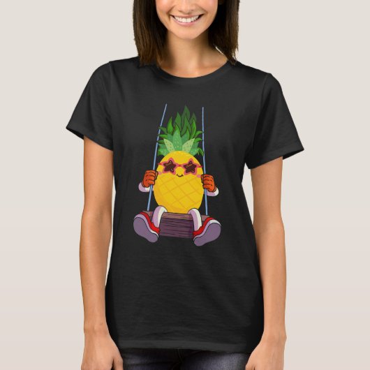 Funny Swinging Pineapple Swinger T-shirt (Voorkant)