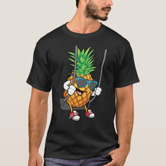 Funny Swingle Pineapple Lover Cute Swinger Mannen T-shirt (Voorkant)