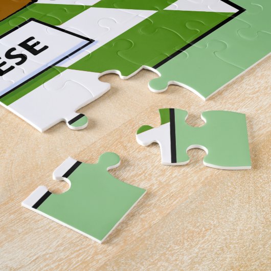 Funny Swiss Army Cheese Cartoon Legpuzzel (Zijkant)