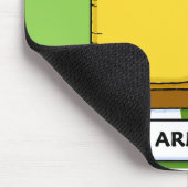 Funny Swiss Army Cheese Cartoon Muismat (Hoek)