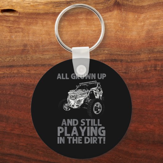 Funny Sxs Design For Men Women Offroading Utv Side Sleutelhanger (Voorkant)