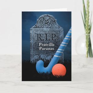 Funny Sympathcard for Losing Field Hockey Team Kaart