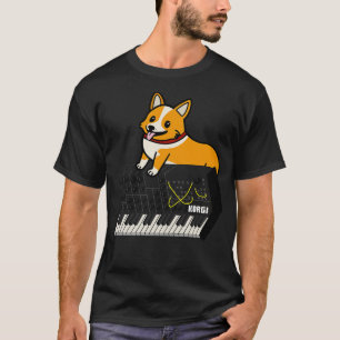 Funny Synthesizer voor Corgi-Hondenliefhebber T-shirt